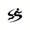必一运动官方绿色树叶与运动轨迹交织的Logo